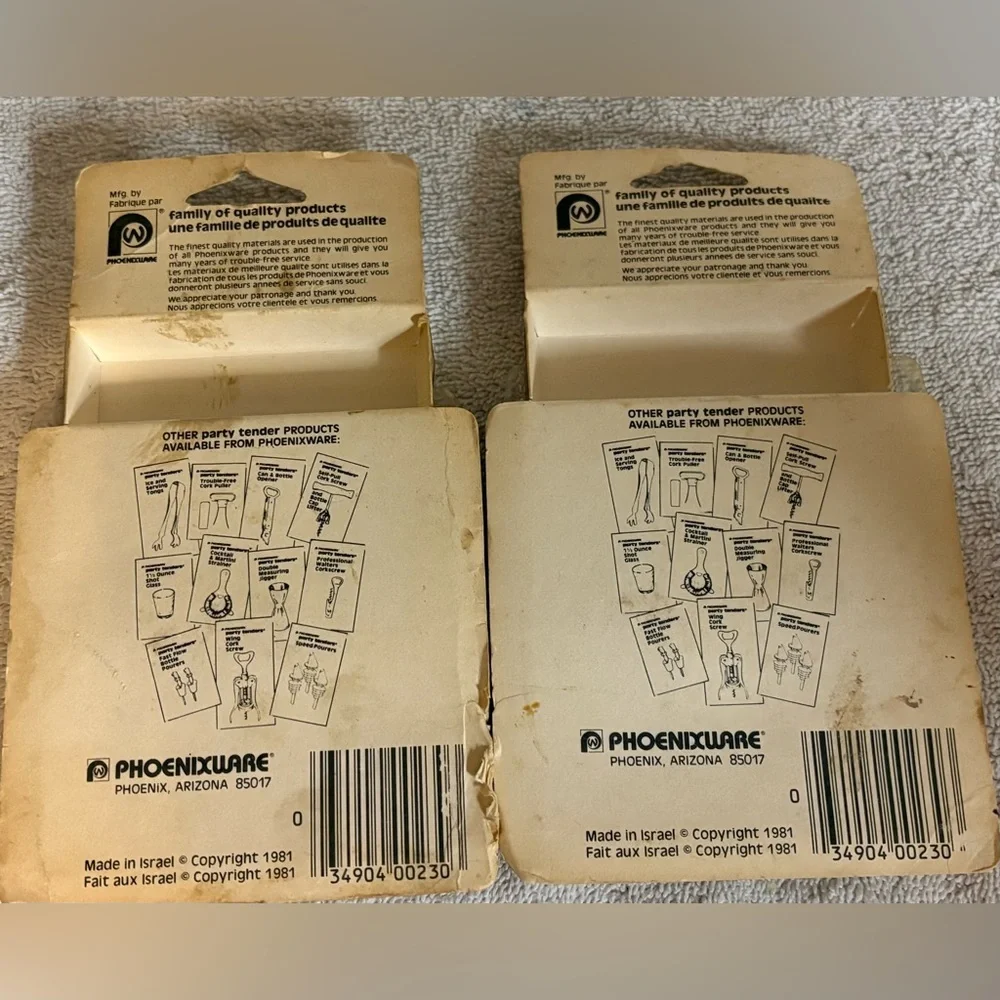 VTG Phoenixware After 5s 20 Pieces PLASTIC Appetizer Forks -2 Sets 1981 USA
